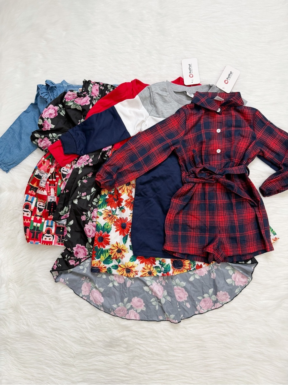 New BUNDLE (5) Girls Toddler 4T-5T Spring/Autumn Long Sleeves Dress